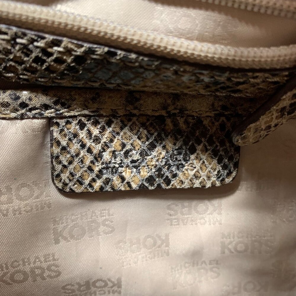 Michael Kors Fulton Python Embossed Leather Large… - image 7